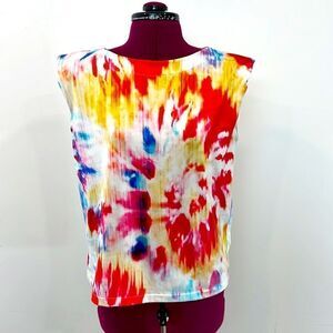 Aldo+Martins Colorfull Top XS Padded Shoulders Super soft textile